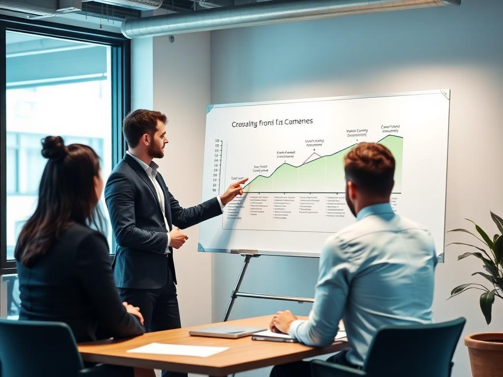 Apresentação de planejamento estratégico para equipe executiva